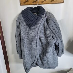 Vintage Braeton 80s Sweater Wool Jacket, Size XL